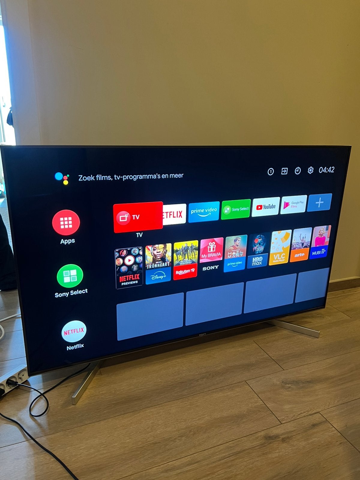 Sony Bravia 55 inch Smart Android TV 4K 100Hz Ultra HD HDR10, TV, Hi-fi & Vidéo, Comme neuf, Sony, 4k (UHD), 100 Hz