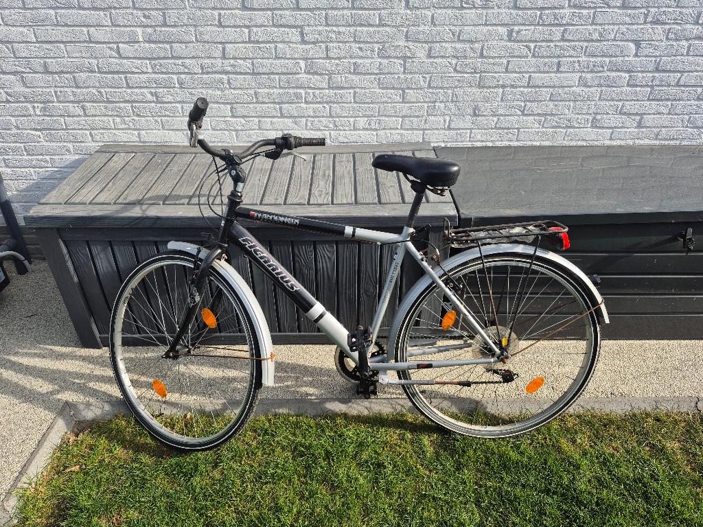 Herenfiets, Fietsen en Brommers, Gebruikt, Velgrem, Versnellingen, 57 tot 61 cm