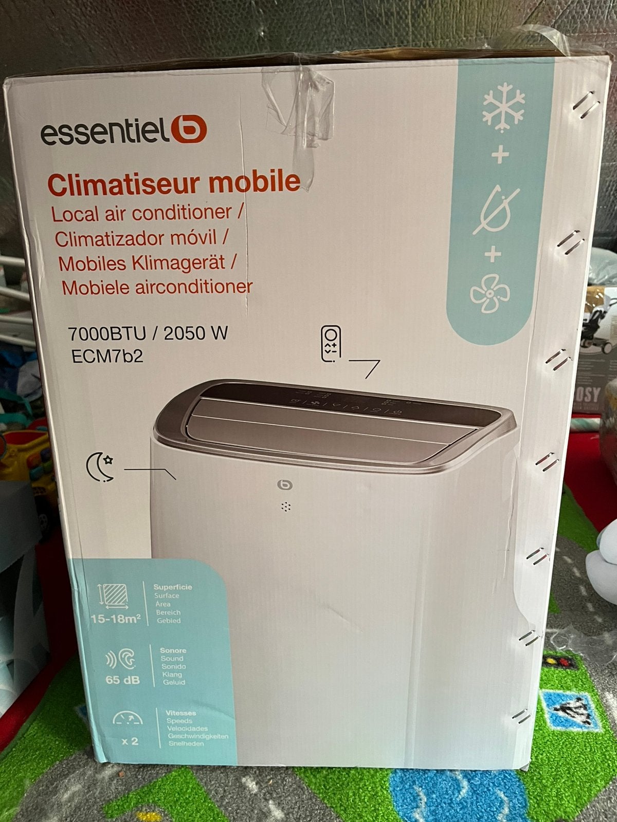 Nieuwe Airco mobile te koop, Elektronische apparatuur, Airco's, Ophalen, Minder dan 60 m³, 3 snelheden of meer, Zo goed als nieuw