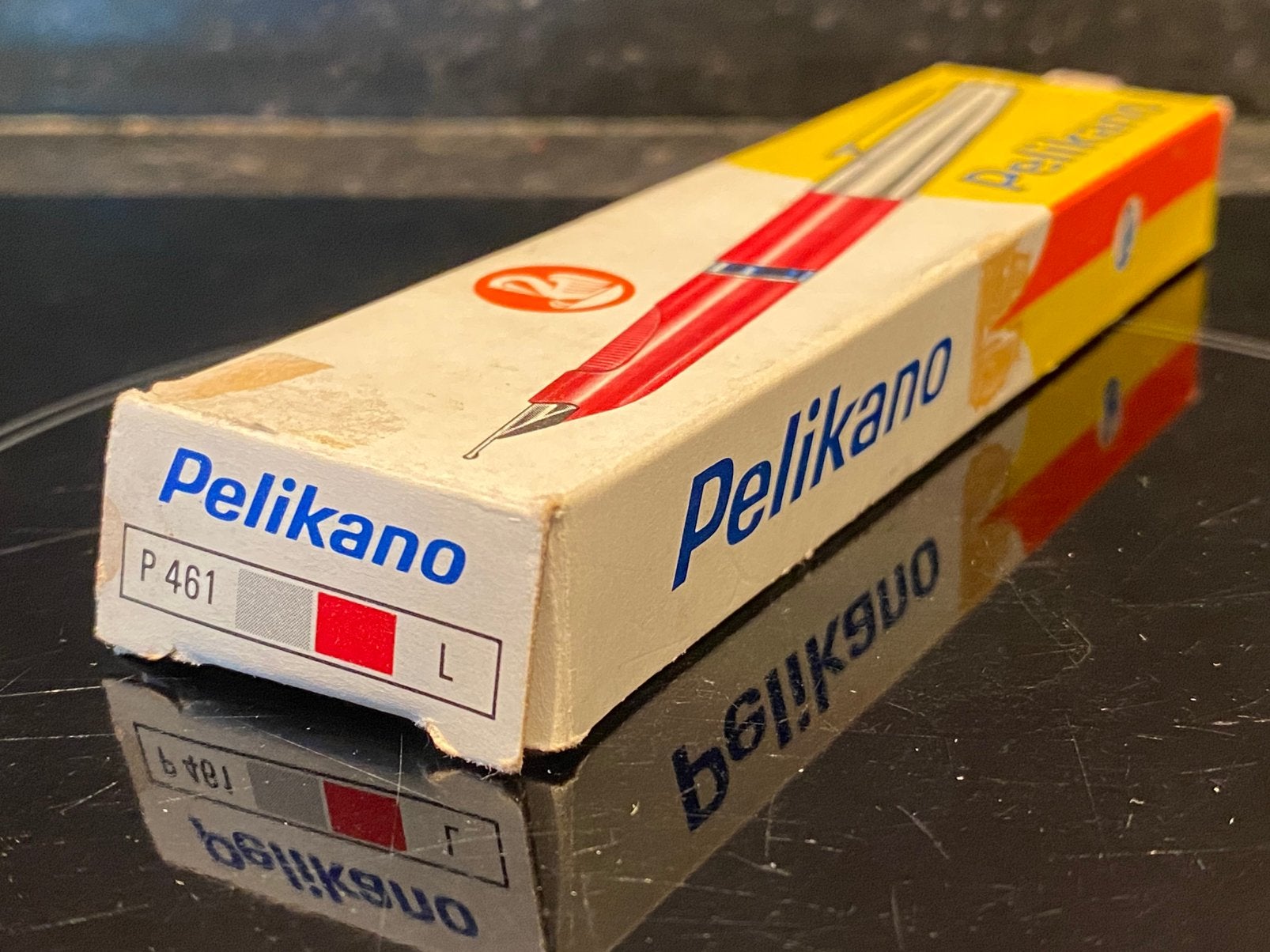 PELIKAN vintage Pelikano vulpen P461 L (voor linkshandigen), Verzamelen, Overige merken, Gebruikt, Ophalen of Verzenden, Met reclame