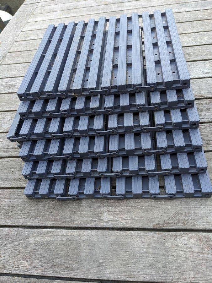 6 plastiek tuintegels, Tuin en Terras, Ophalen, Gebruikt, Kunststof