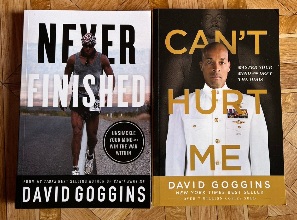 David goggins - can’t hurt me en never finished, Boeken, Advies, Hulp en Training, Ophalen of Verzenden, Zo goed als nieuw