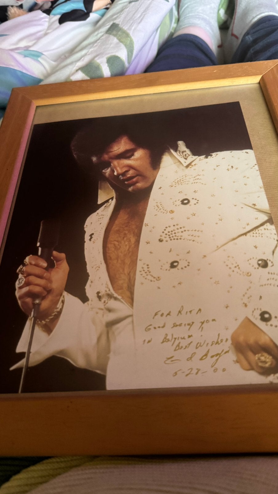 Prachtige Elvis Presley foto gesigneerd door Ed Bonja, Ophalen of Verzenden, Gesigneerd