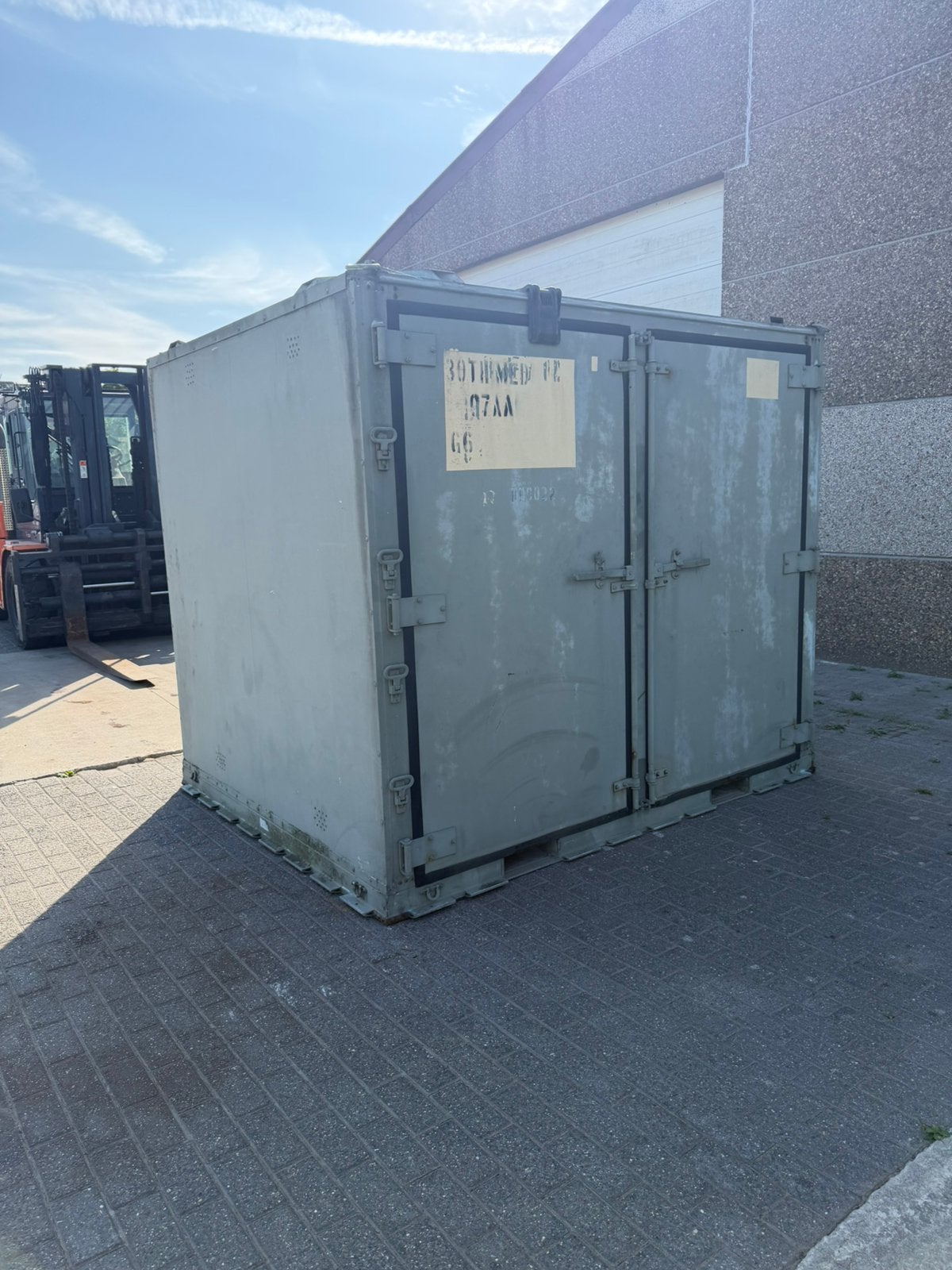 Container werfkeet werfcontainer, Enlèvement