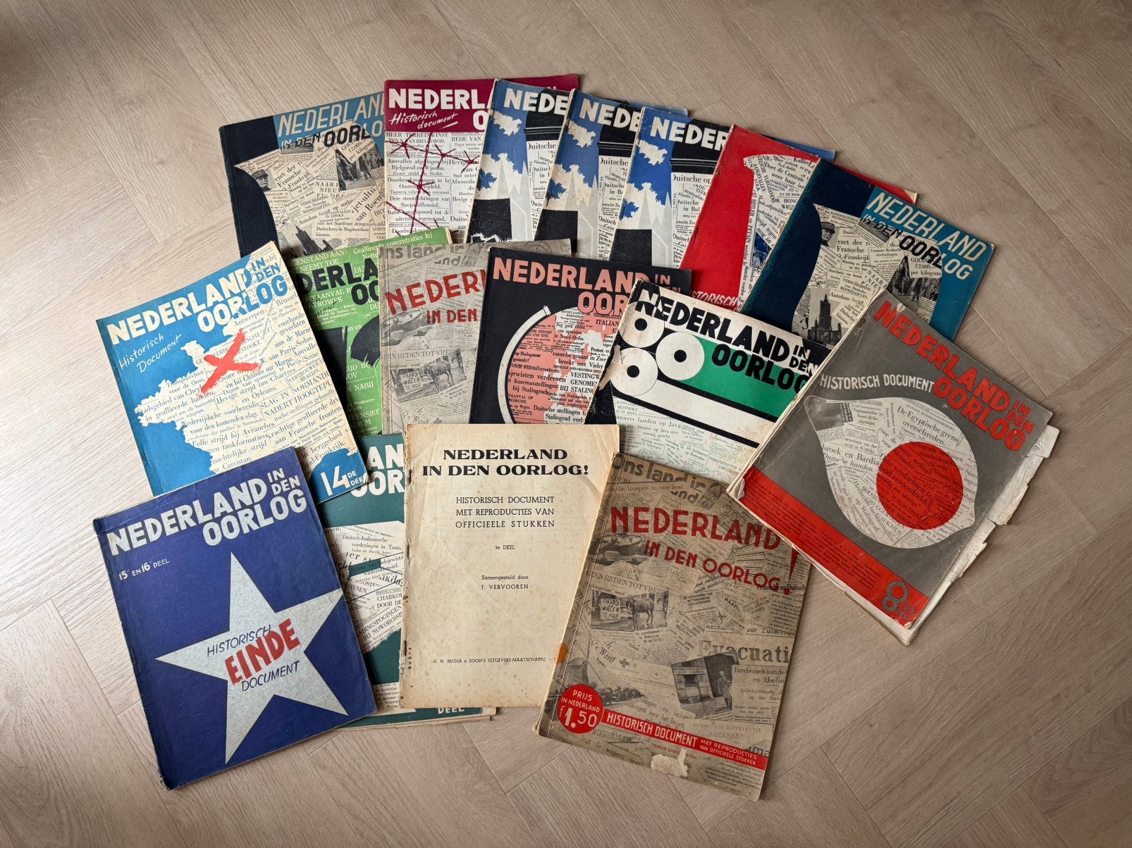 17x Nederland in den oorlog, Verzamelen, Militaria | Tweede Wereldoorlog, Ophalen of Verzenden, Overige soorten, Boek of Tijdschrift