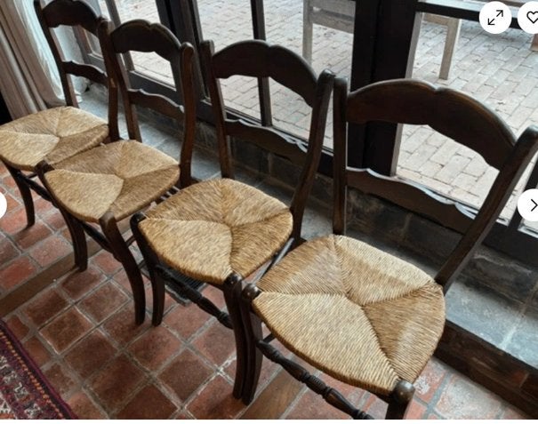 Stoelen, Ophalen, Gebruikt, Bruin, Vier