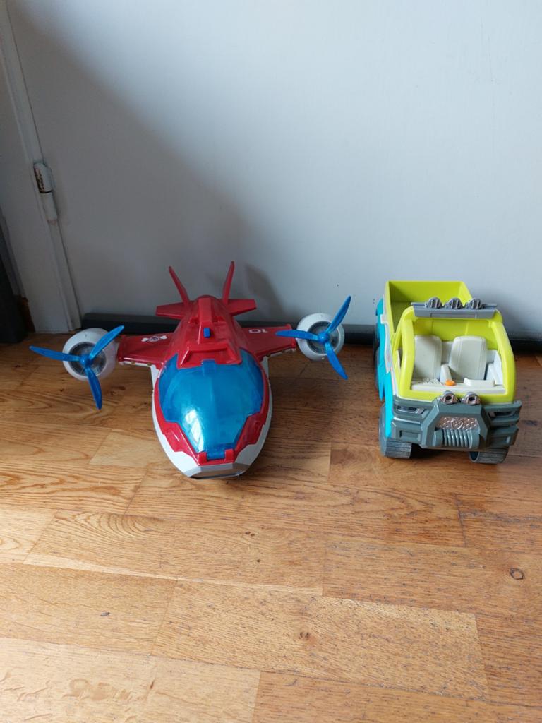 Vliegtuig en jungle truck pawpatrol, Ophalen of Verzenden