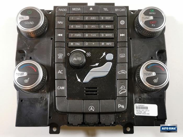Panneau de commandes chauffage d'un Volvo V60, -, 3 mois de garantie, -, -