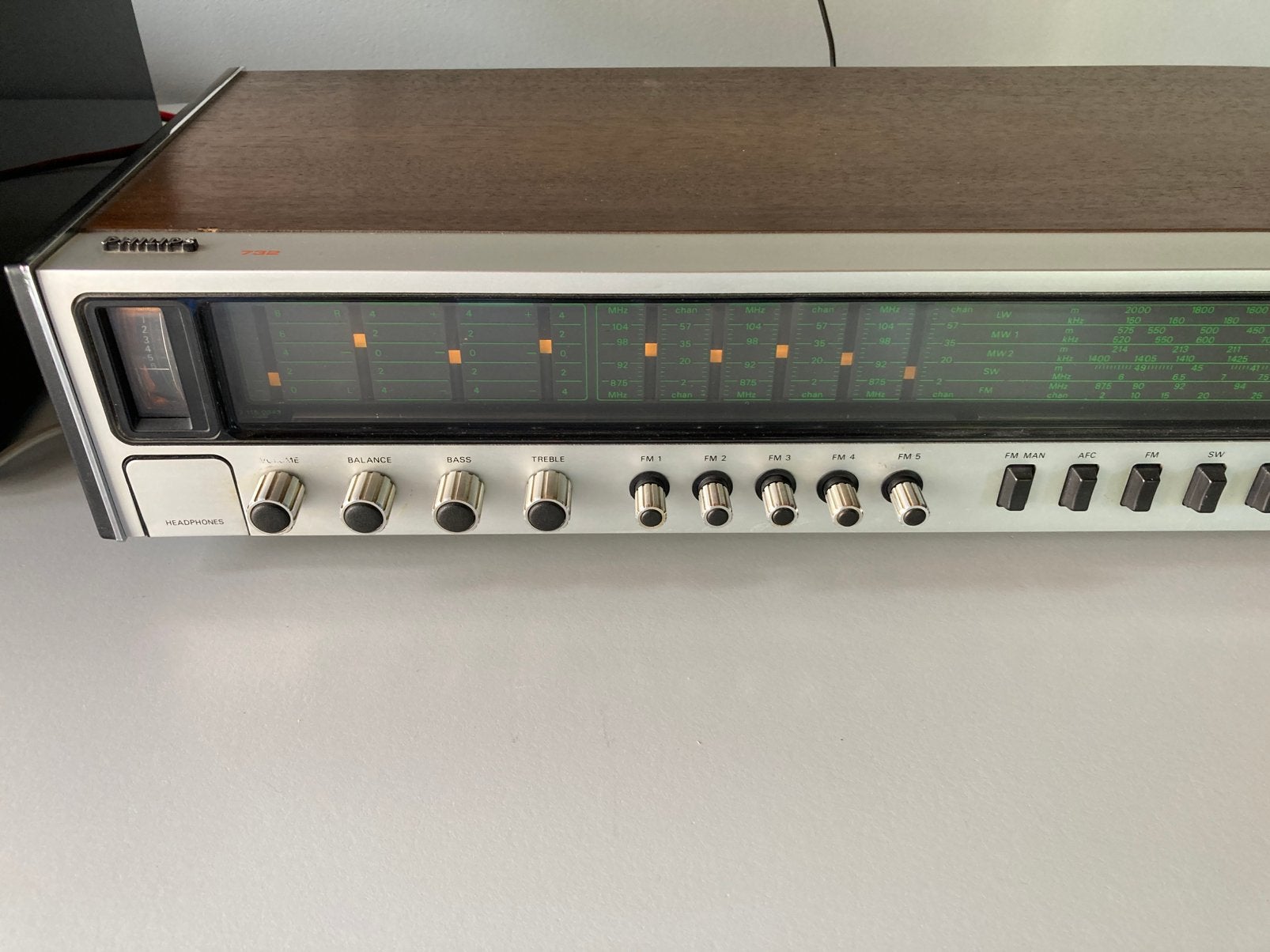 Philips 22RH732 vintage Hifi stereo receiver, radio, Audio, Tv en Foto, Versterkers en Ontvangers, Ophalen, Stereo