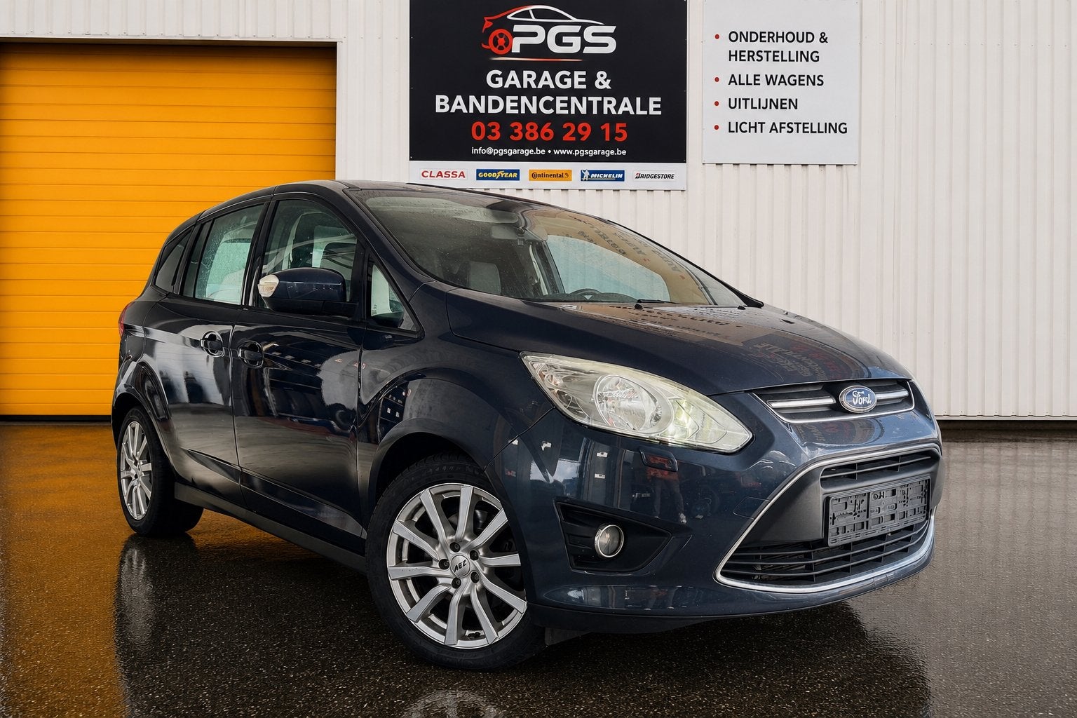 Ford C-max 1.6 TDCI / lichte vracht, Autos, Camionnettes & Utilitaires, Entreprise, ABS, Air conditionné, Alarme, Feux de virage