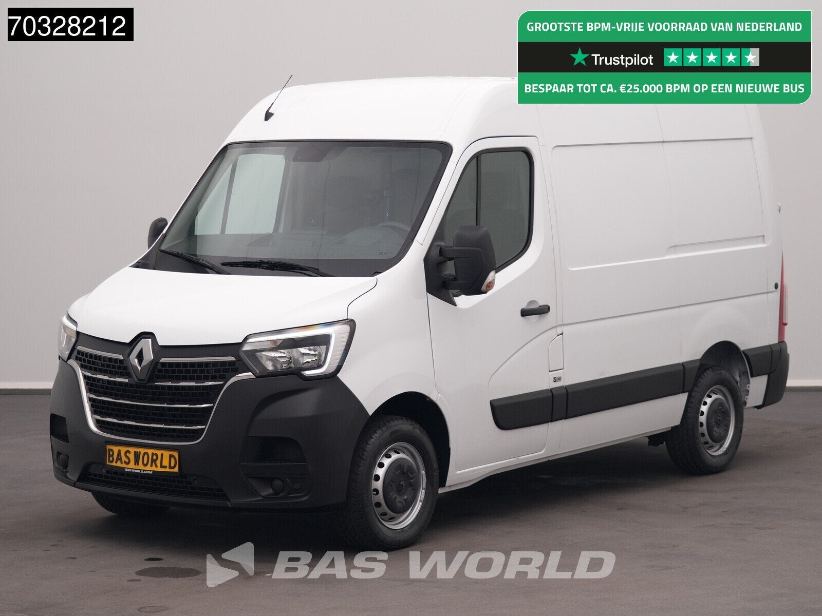 Renault Master 135PK L1H2 LED Navi Airco Cruise Camera Parke, Auto's, Bestelwagens en Lichte vracht, 135 pk, Stof, Gebruikt, Euro 6