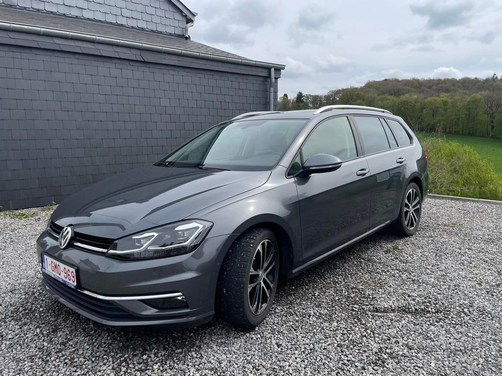 Golf 7 break 1600 tdi 115pk, Auto's, Volkswagen, Euro 5, Zwart, 1600 cc, Leder