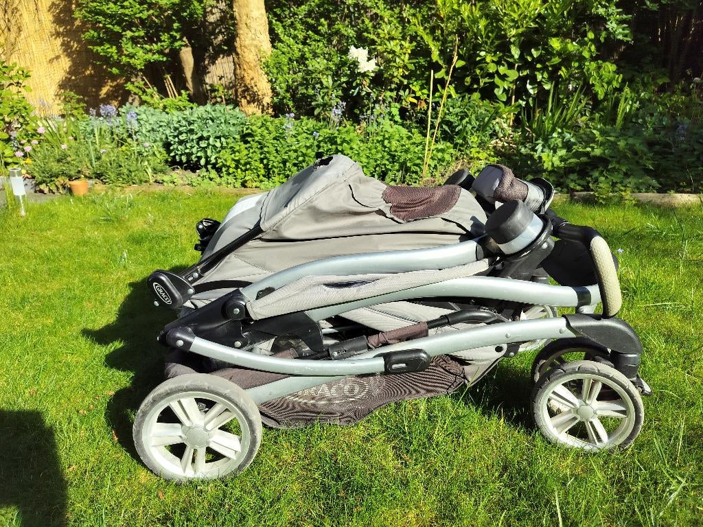 Dubbele buggy, Ophalen, Gebruikt, Overige merken, Verstelbare rugleuning