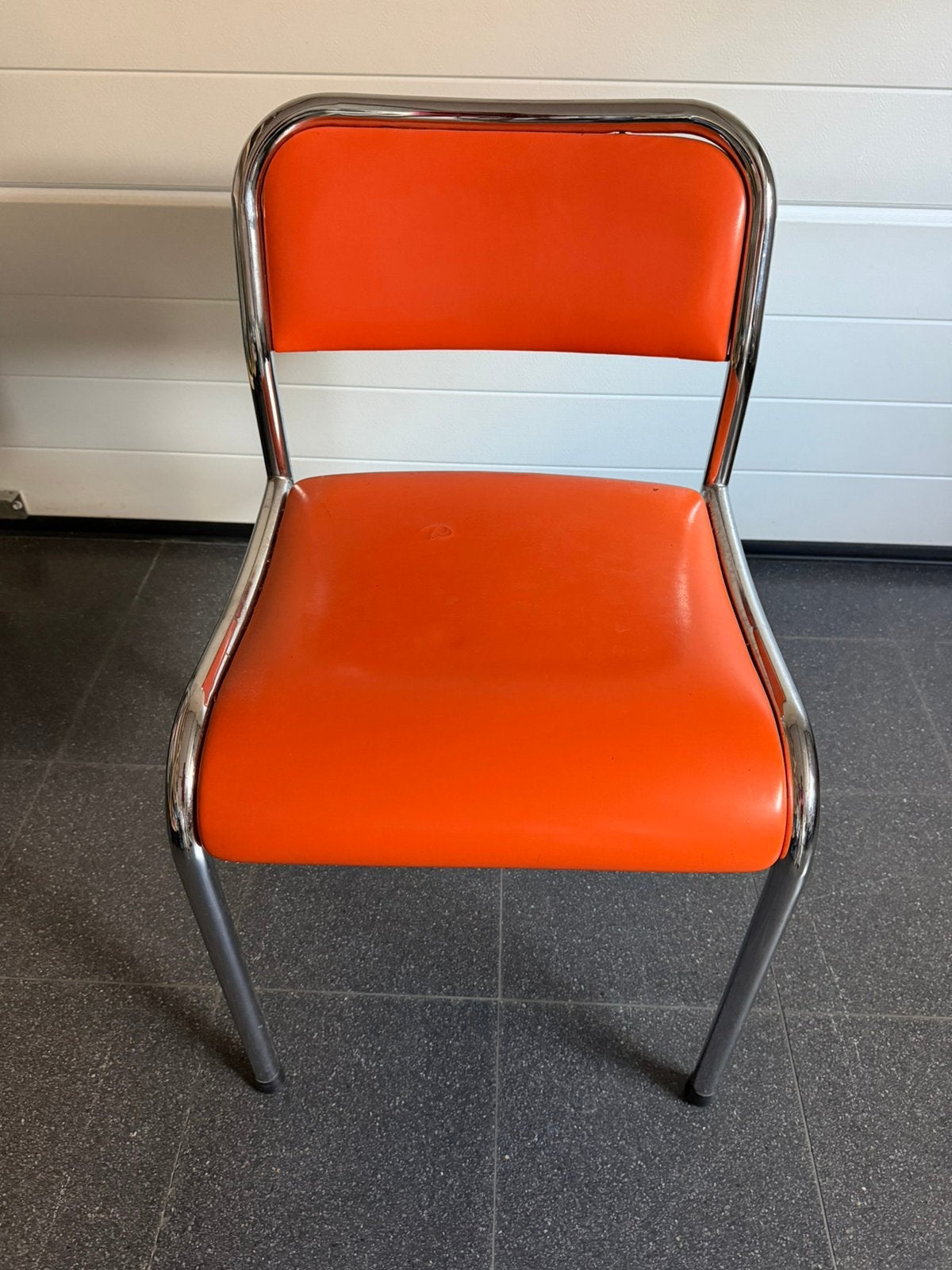 Vintage keukenstoelen (jaren 70), Huis en Inrichting, Ophalen, Kunststof, Gebruikt, Vier