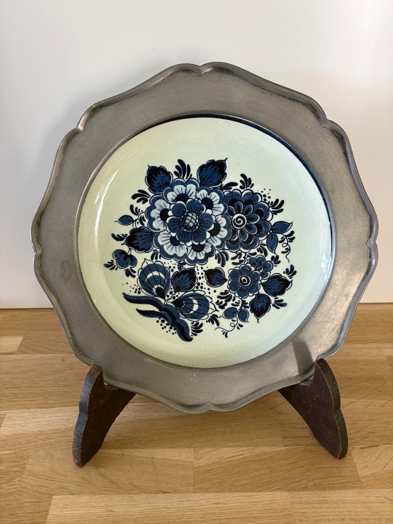 Vintage Delfts Blauw Wandbord, Enlèvement