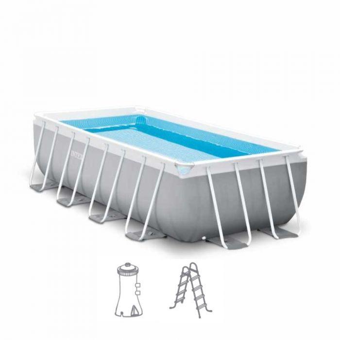 Intex zwembad 2x4m, Ophalen, Gebruikt, Opzetzwembad