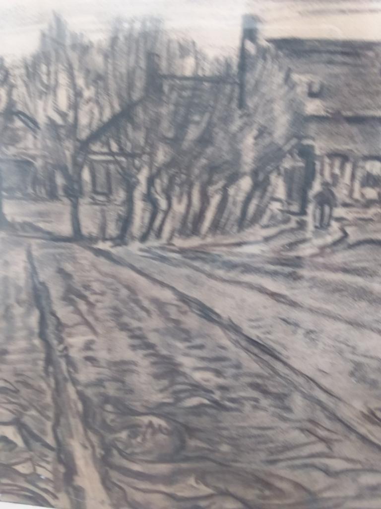 Dessin au fusain 79 cm x 68 cm, première œuvre de FMasereel?, Antiquités & Art, Enlèvement