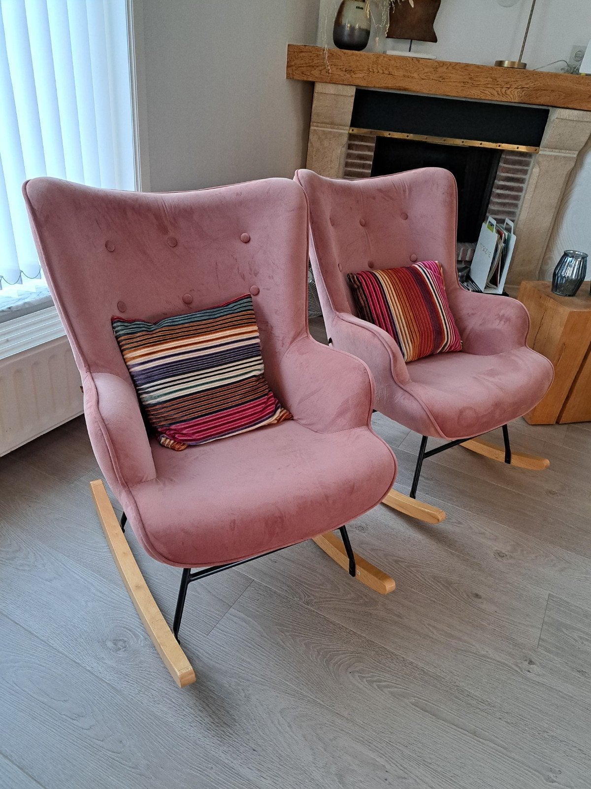 zeer mooie fluwelen schommelstoelen, Ophalen, Nieuw