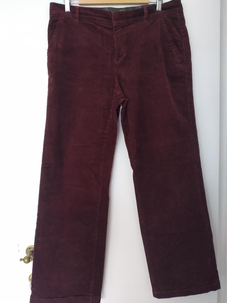 Esprit lange broek - velours - maat 44 - als nieuw, Kleding | Dames, Broeken en Pantalons, Overige kleuren, Maat 42/44 (L), Ophalen of Verzenden