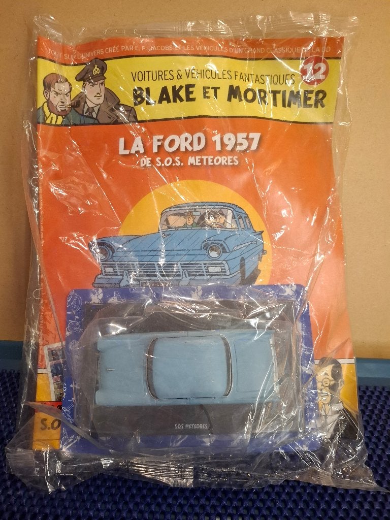 Blake Mortimer 12 Ford Custom 300 1957 20 11 HACHETTE Jacobs, Verzamelen, Ophalen, Overige figuren, Zo goed als nieuw, Beeldje of Figuurtje