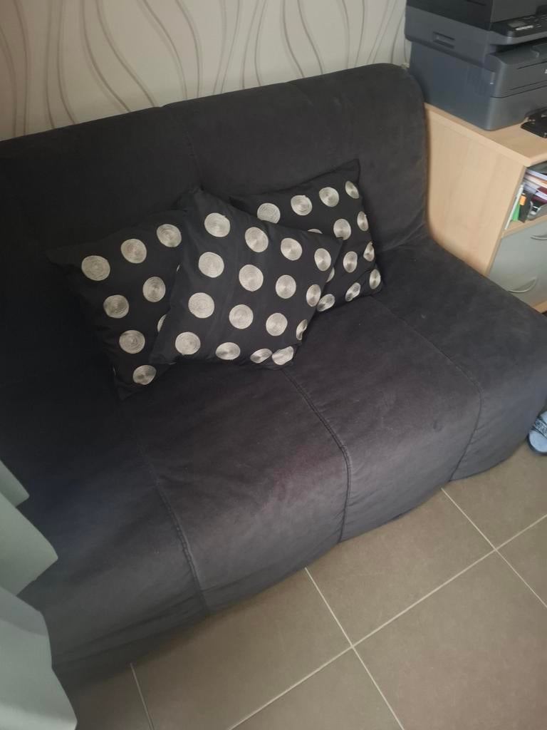 Comfortabel zetel bed 160cm x 190cm met matras en lattebodem, Queen size, Comme neuf, Enlèvement, 200 cm