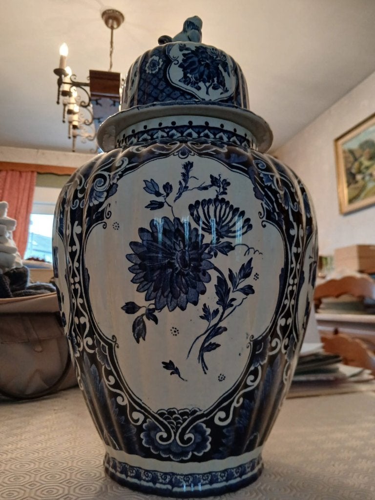 Potiche en faïence Delft, Royal Sphinx Maastricht, Antiek en Kunst, Ophalen