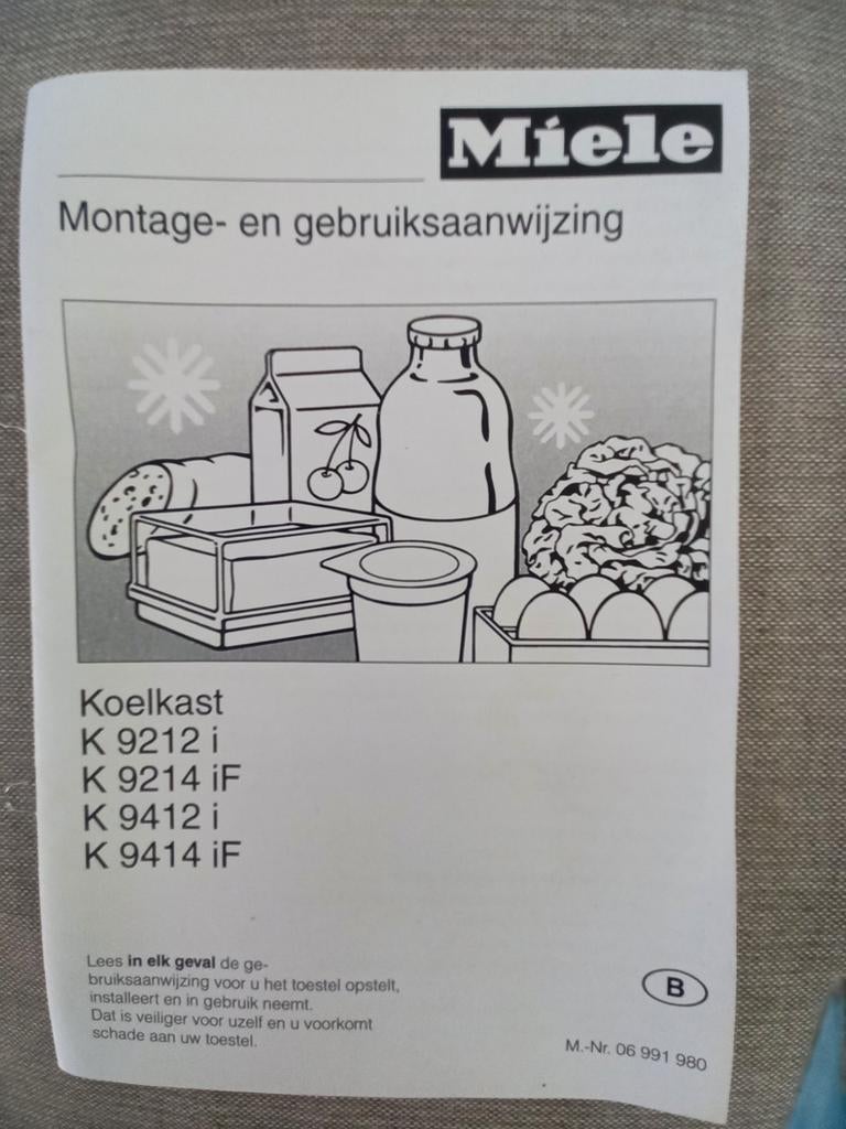 Koelkast Miele, Elektronische apparatuur, Ophalen, Gebruikt, Zonder vriesvak