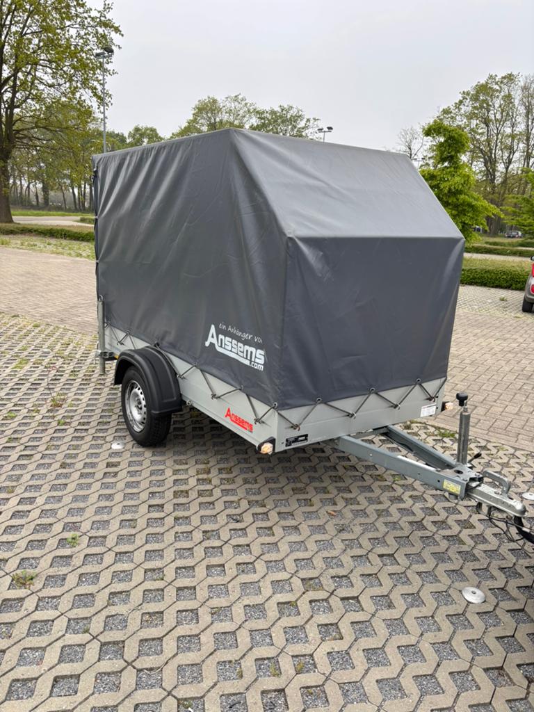 Aanhangwagen met huif 750kg, Autos : Divers, Remorques, Enlèvement, Utilisé