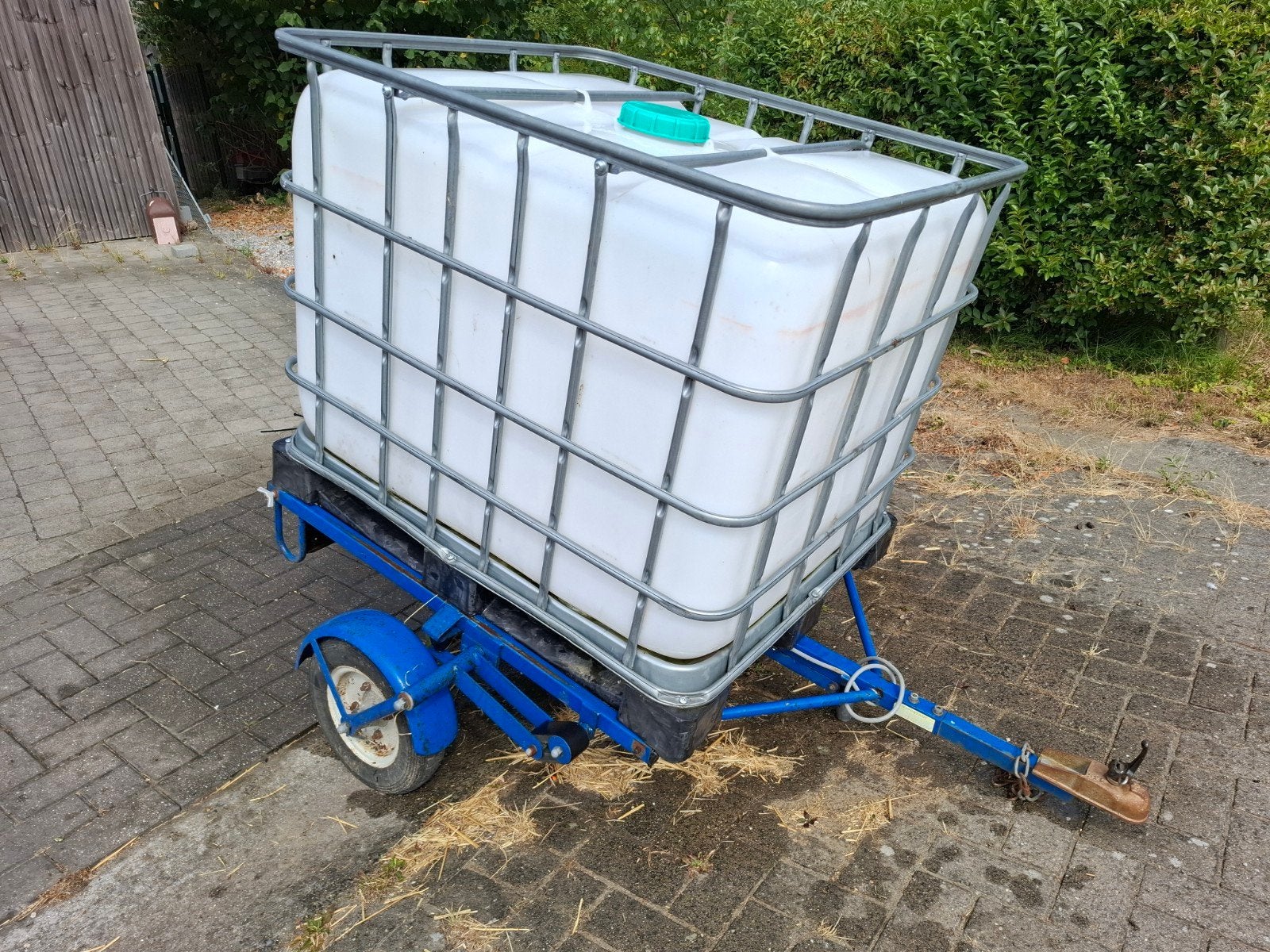 aanhangwagen met watertank 800l, Enlèvement