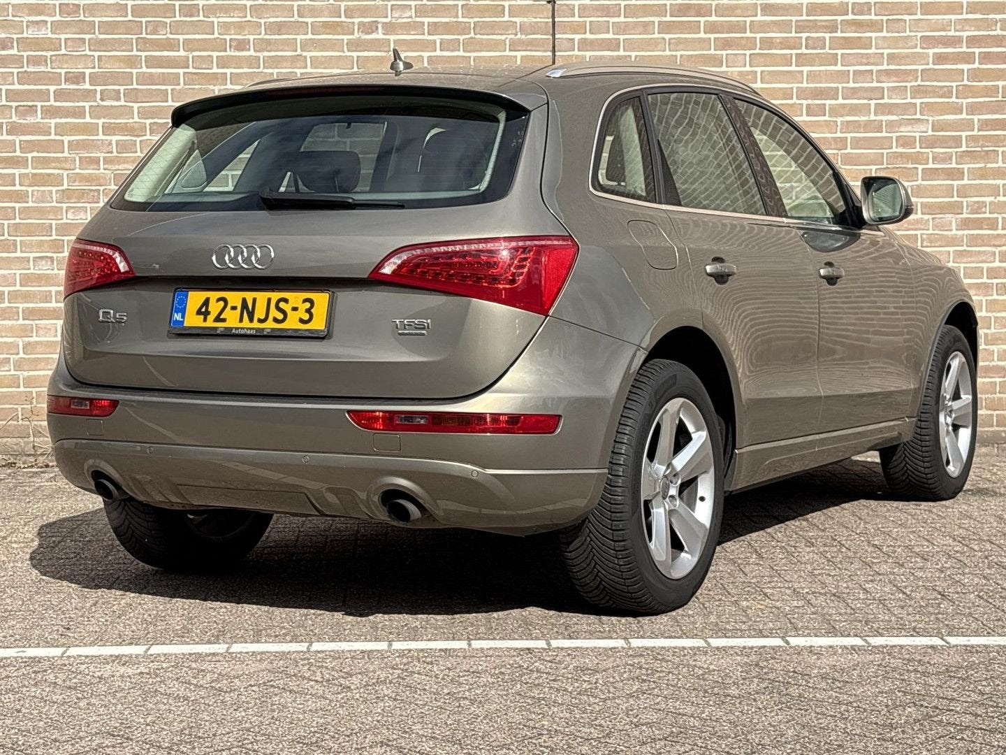 Audi Q5 2.0 TFSI quattro Pro Line | Leder | Climate | Cruise, Auto's, Automaat, 199 g/km, Beige, Q5