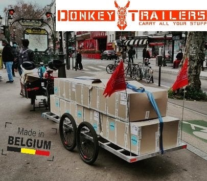 Grote gelaste fietskar - trailer, Fietsen en Brommers, Ophalen of Verzenden, Nieuw, Bagagekar, 80 kg of meer