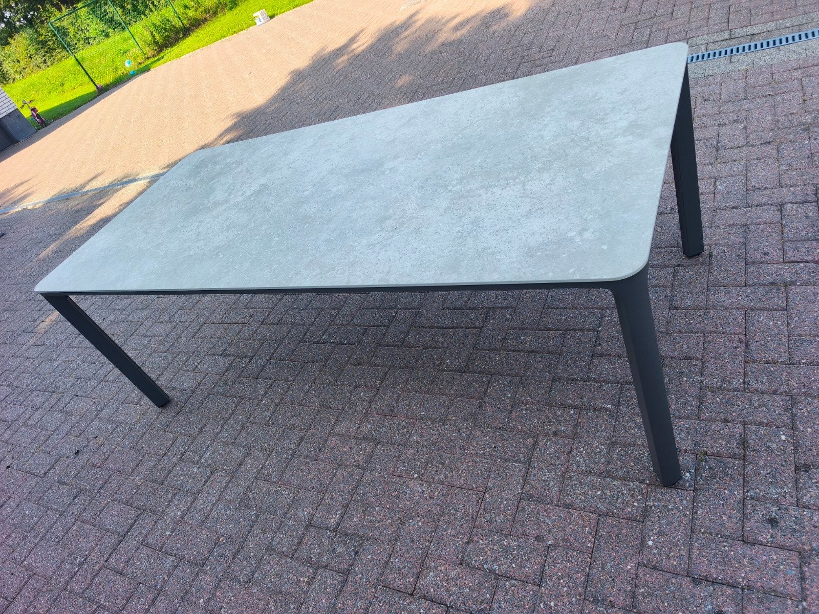 Tuintafel Keramisch aluminium 220x100 NIEUW, Ophalen of Verzenden, Nieuw, Rechthoekig, Aluminium