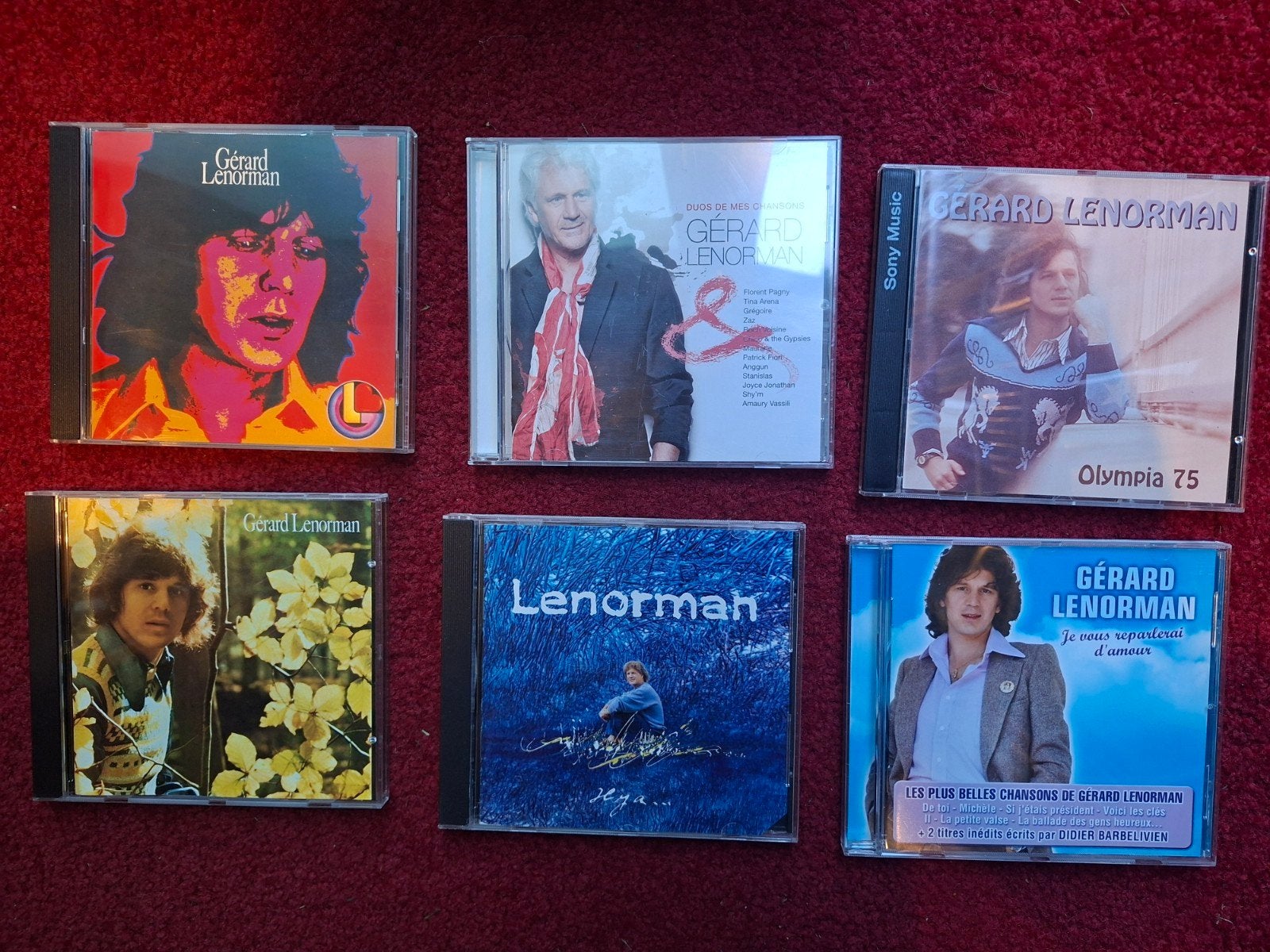Lot de 6 CD Gerard Lenorman, très bien entretenu., Enlèvement ou Envoi, Comme neuf, Chanson