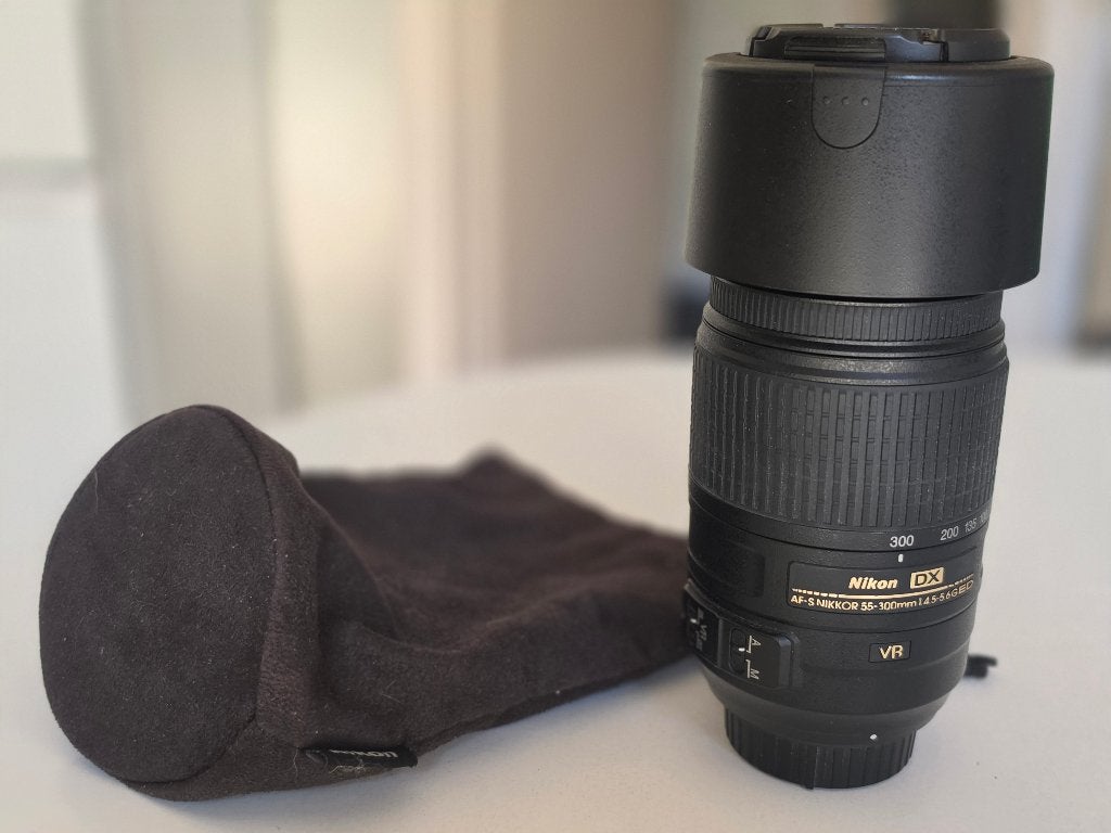 Nikkor AF-S 55-300mm, Audio, Tv en Foto, Foto | Lenzen en Objectieven, Ophalen, Zo goed als nieuw, Nikon, Telelens