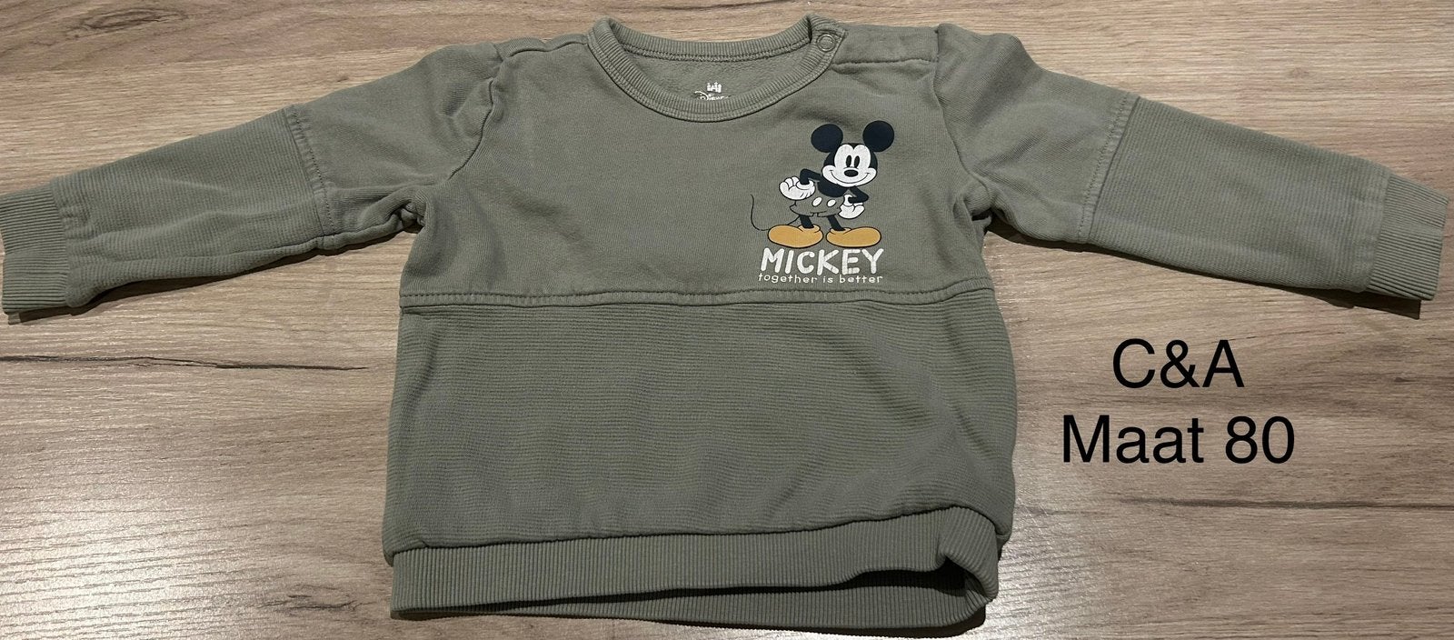 Trui Mickey Mouse (C&A, maat 80), Enlèvement ou Envoi, Comme neuf, Pull ou Veste