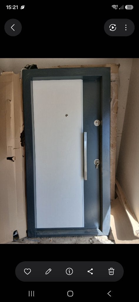Deuren, Doe-het-zelf en Bouw, Deuren en Vliegenramen, Nieuw, Buitendeur, Metaal, 200 tot 215 cm