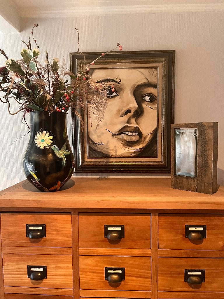 Origineel schilderij "mystieke blik", Ophalen, Doek, Portret of Personen, Expressionistisch