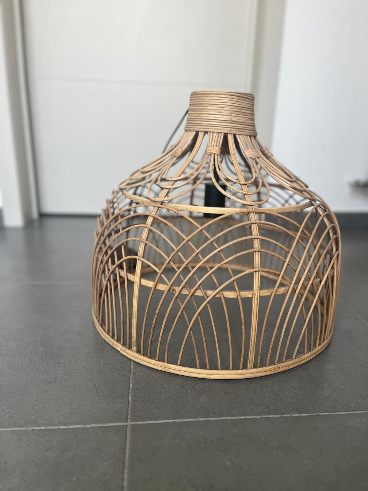 Rotan Hanglamp - 48cm, Ophalen, Zo goed als nieuw