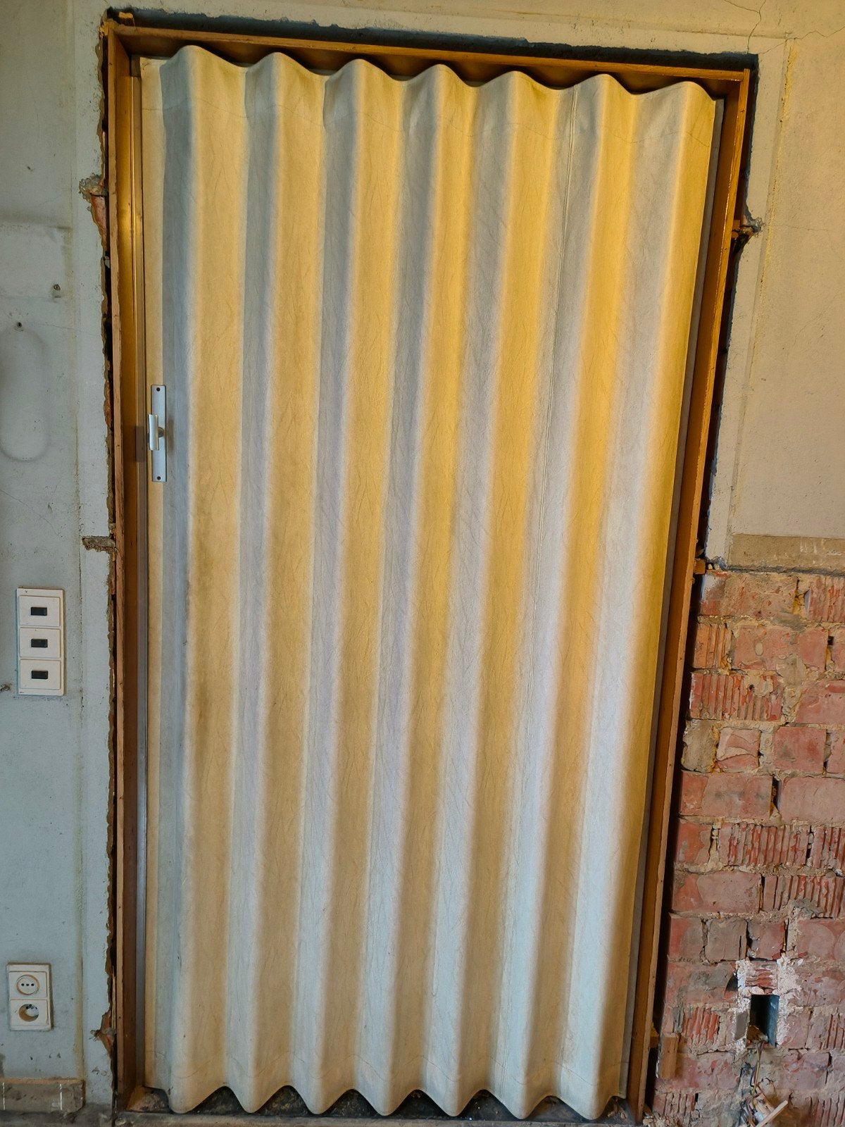 vouwdeur beige skai leder, Enlèvement