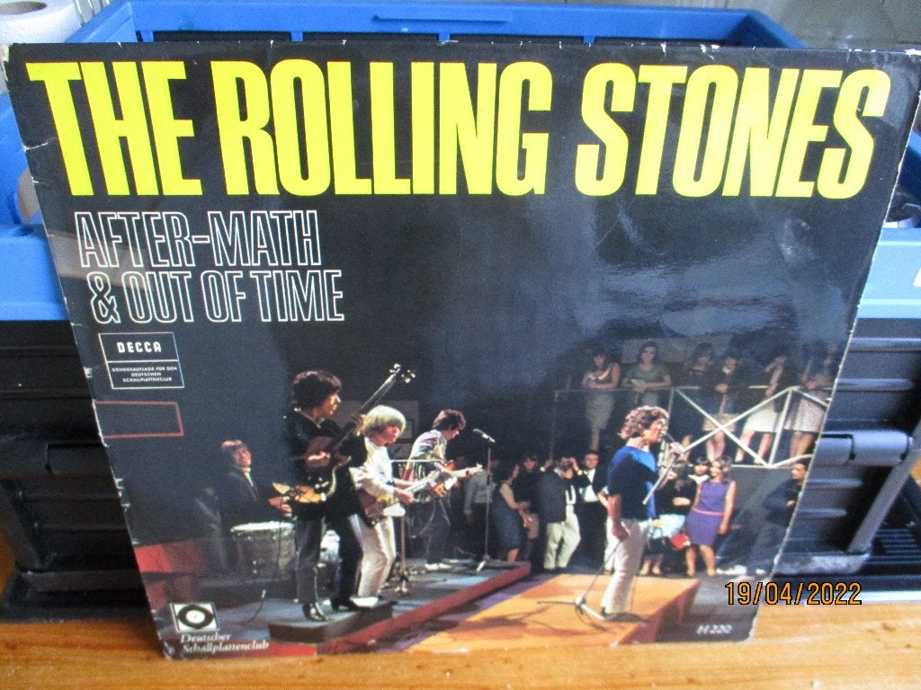 Rolling Stones LP "After-Math & Out Of Time" [DE-1e druk], CD & DVD, Vinyles | Rock, Utilisé, Housse de protection extérieure