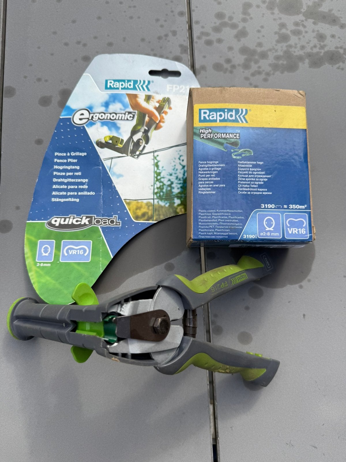 Pince à grillage Rapid + 3190 agrafes, Tuin en Terras, Tuinhekken en Hekwerk, Ophalen, Zo goed als nieuw