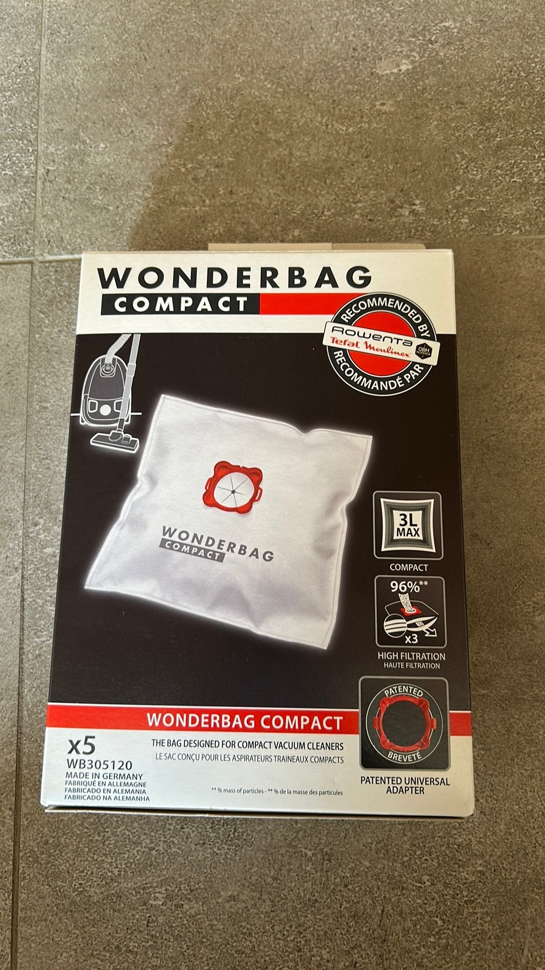 Stofzuigerzakken Wonderbag Compact, Verzenden, Nieuw