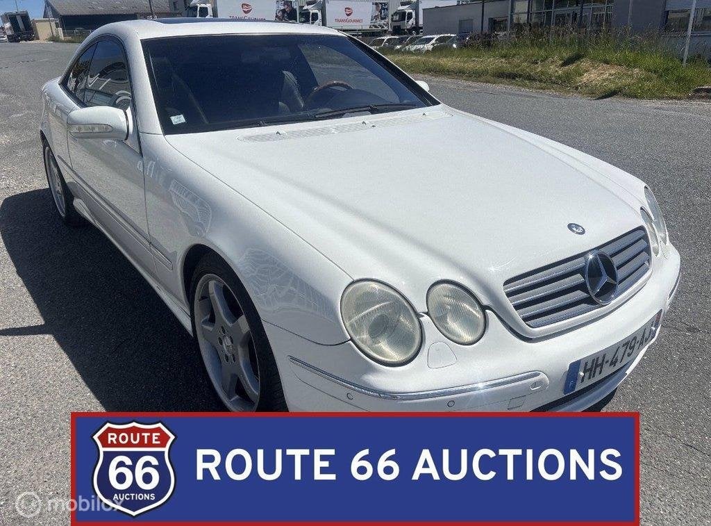 Mercedes-Benz CL 55 AMG | 2001 | Route 66 Auctions, Auto's, Zwart, Mercedes-Benz, Bedrijf, Handgeschakeld