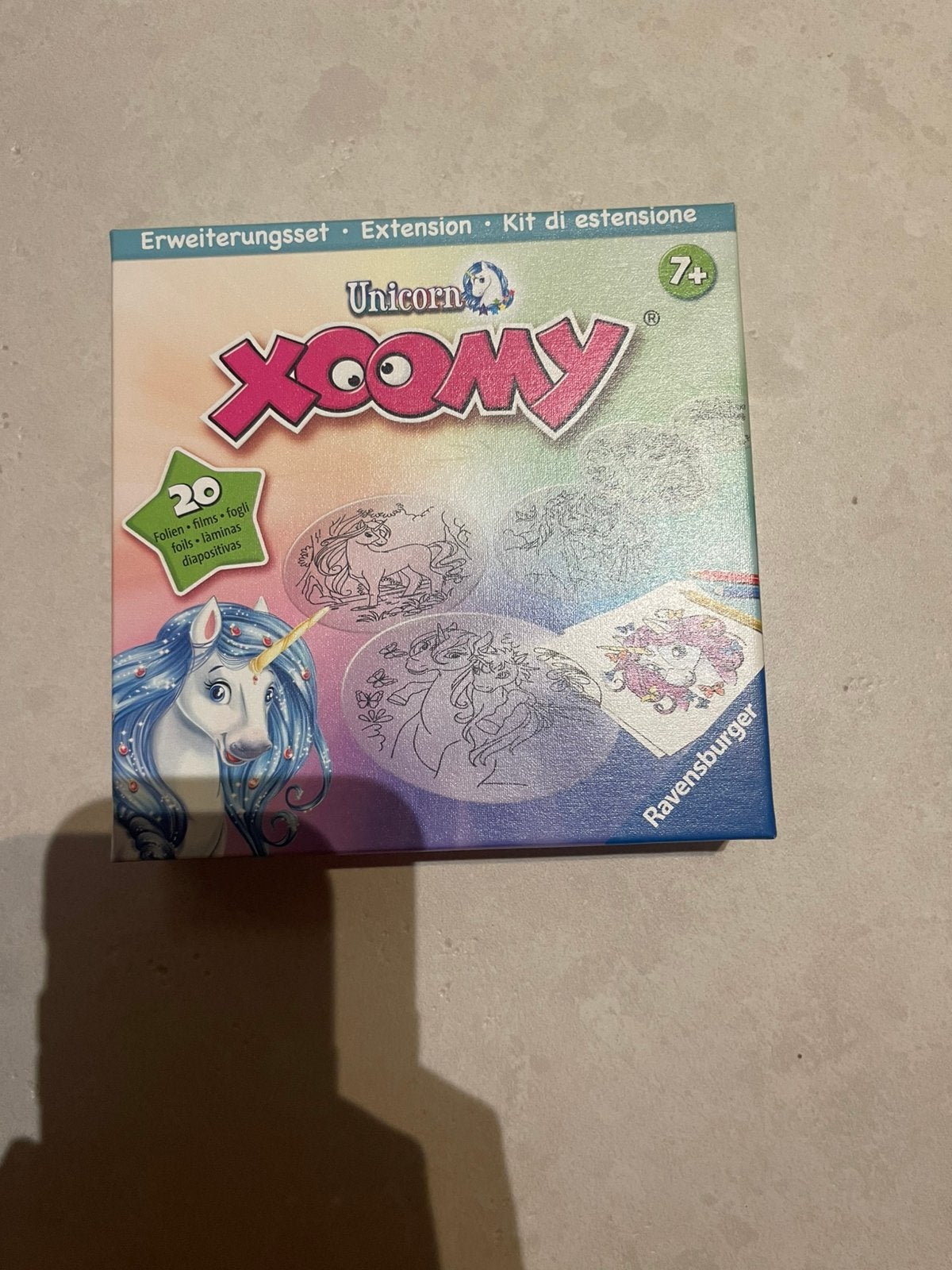 Xoomy plaatjes unicorns voor een lichtbox - Ravensburger, Ophalen of Verzenden, Zo goed als nieuw, Potlood of Stift