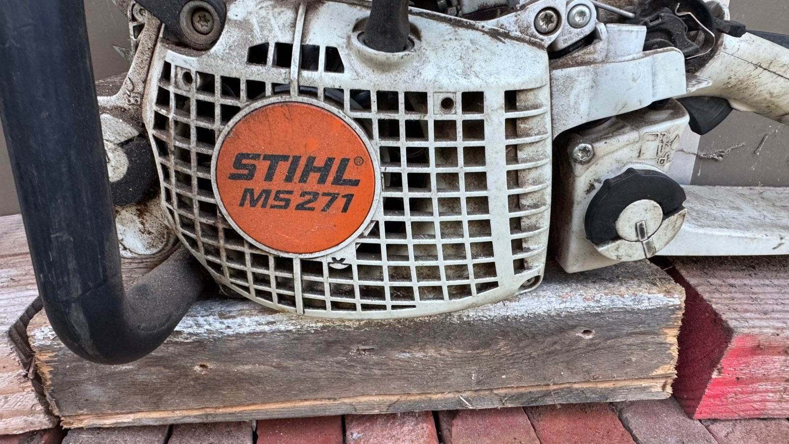 Stihl MS271 kettingzaag, Gebruikt, 70 mm of meer, Kettingzaag, Ophalen of Verzenden