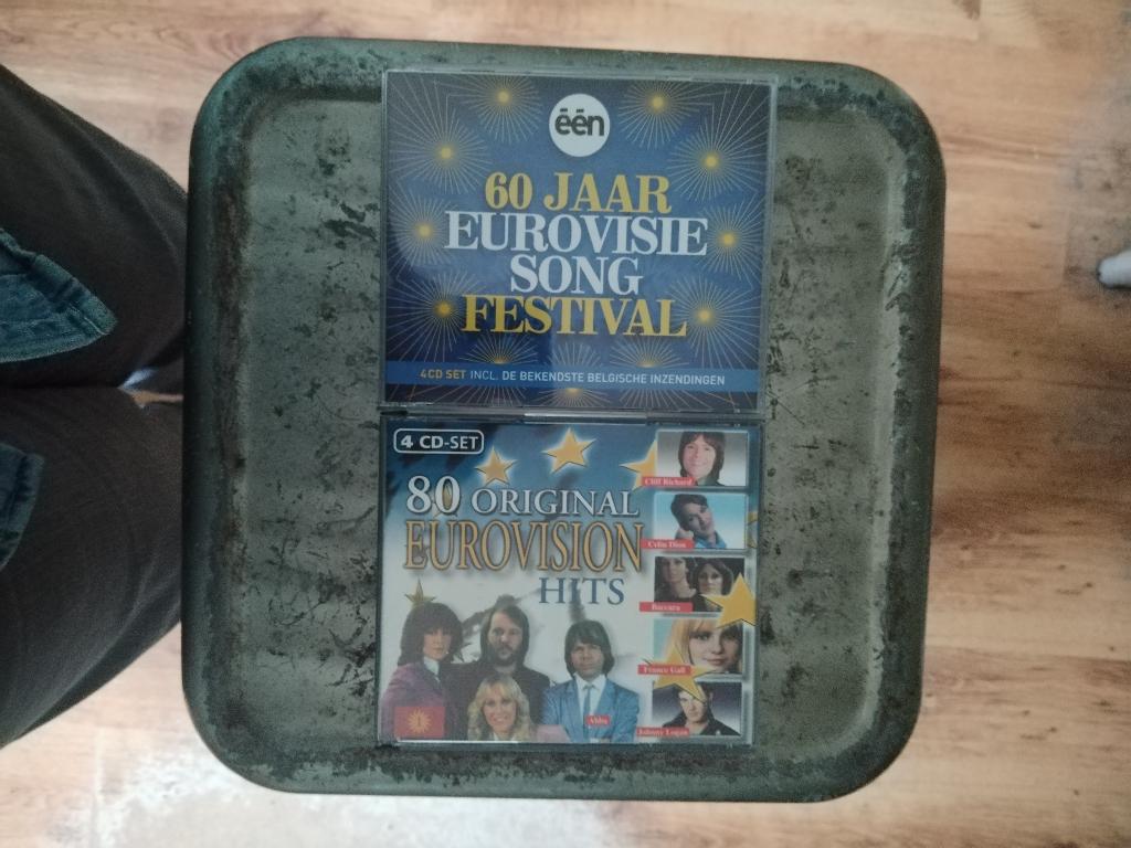 Twee Songfestival compilaties (2x 4 Cds), Cd's en Dvd's, Verzenden, Zo goed als nieuw, Pop