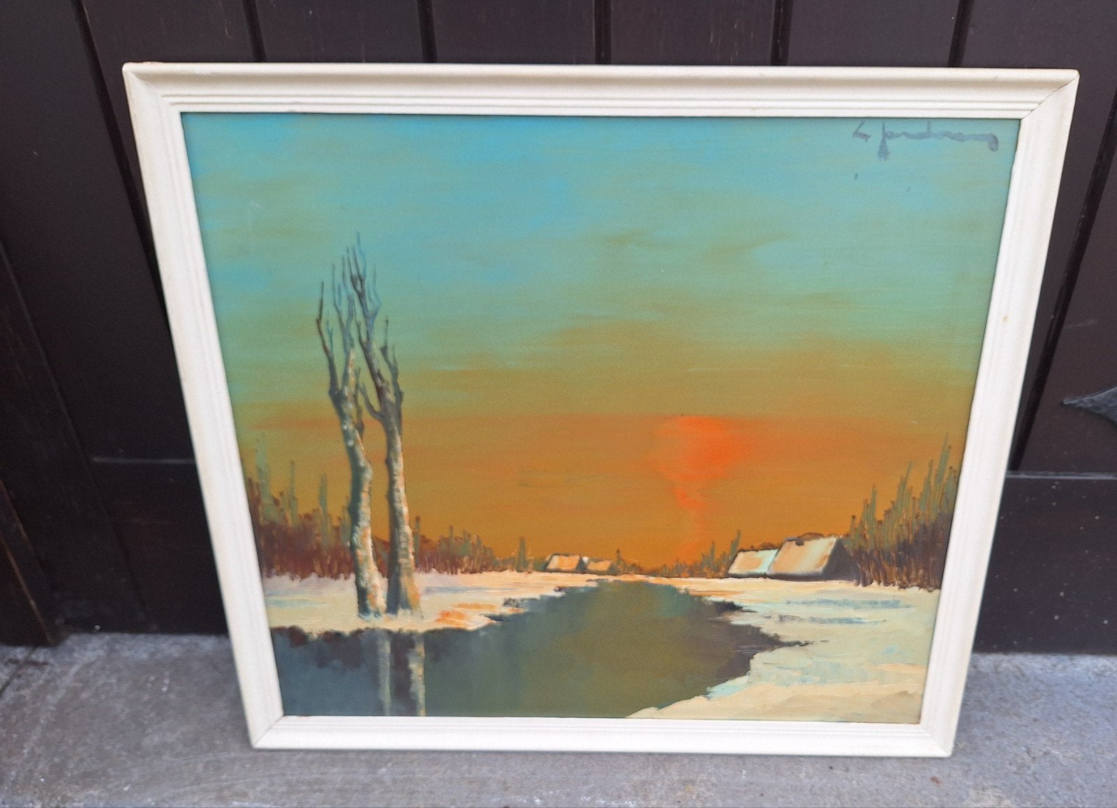 Landschap schilderij, Antiek en Kunst, Kunst | Schilderijen | Klassiek, Ophalen