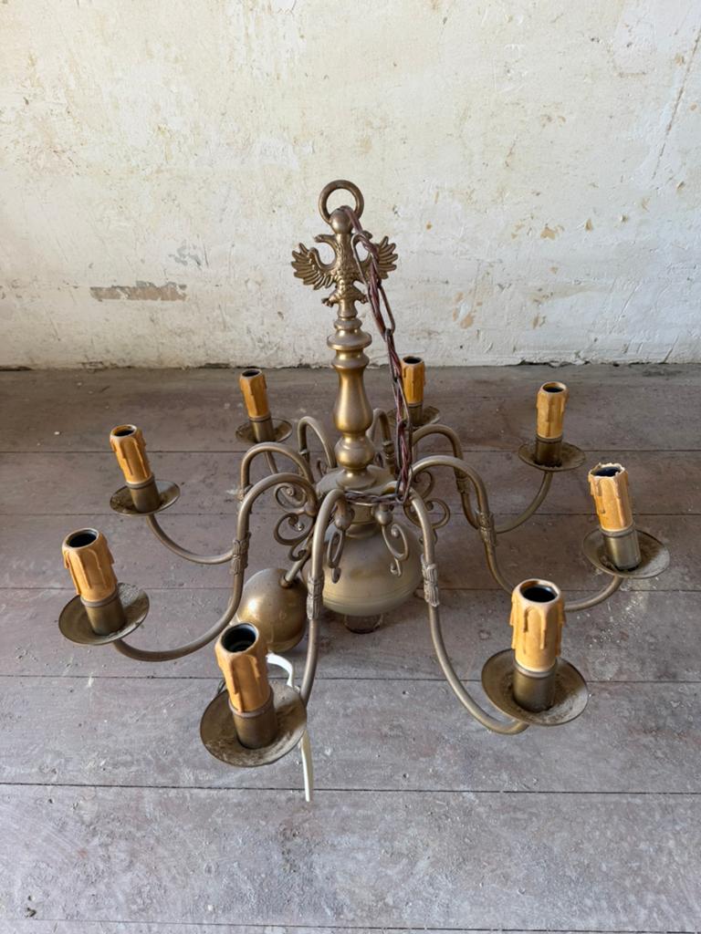 Lustre tete aigle, Ophalen, Gebruikt, Metaal