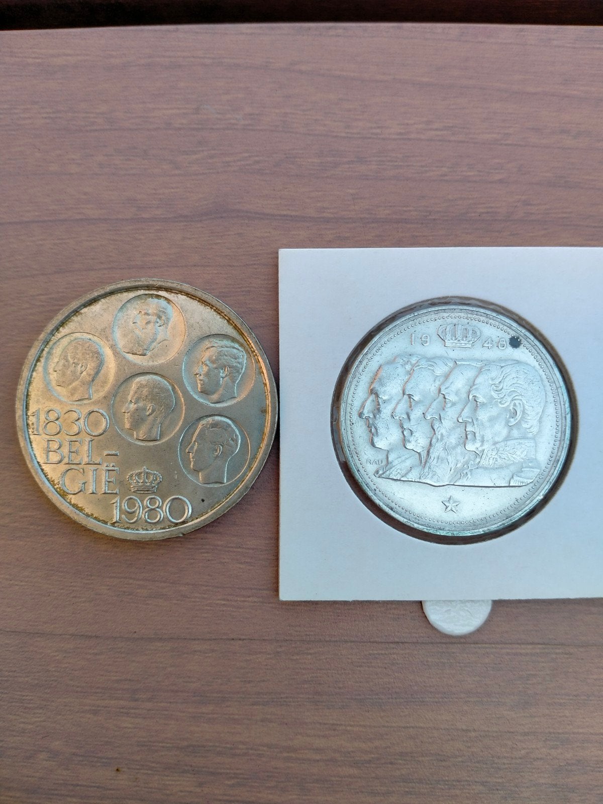 2 zilveren munten ., Timbres & Monnaies, Monnaies | Pays-Bas, Enlèvement, Argent