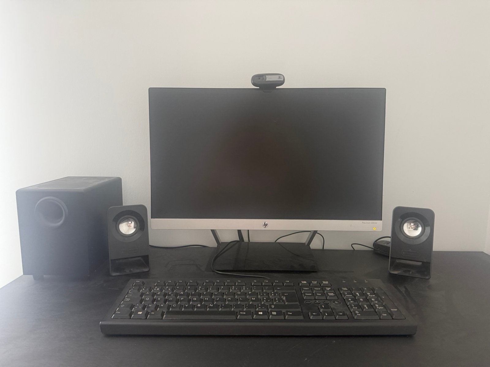 Complete desktop computer set – HP monitor + Compaq PC, Computers en Software, Ophalen, Zo goed als nieuw